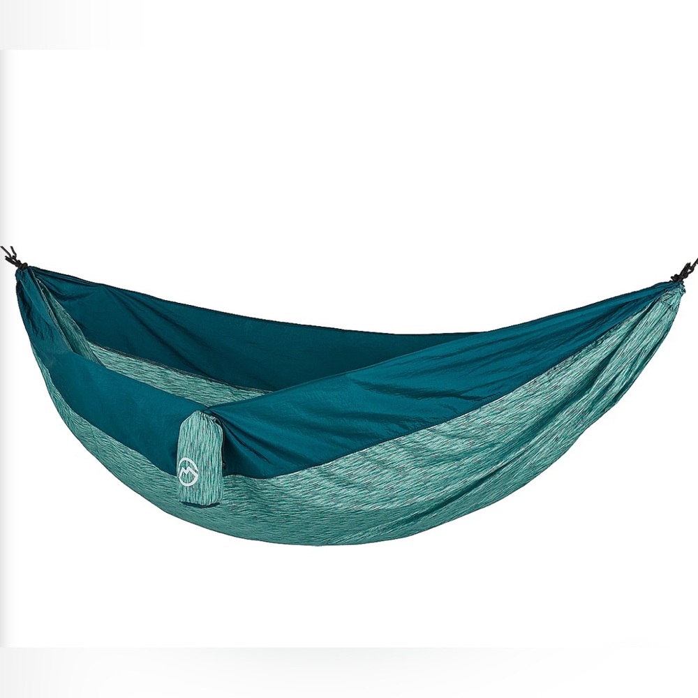 Magellan Outdoors Lightweight Double Nylon Teal and Green Hammock